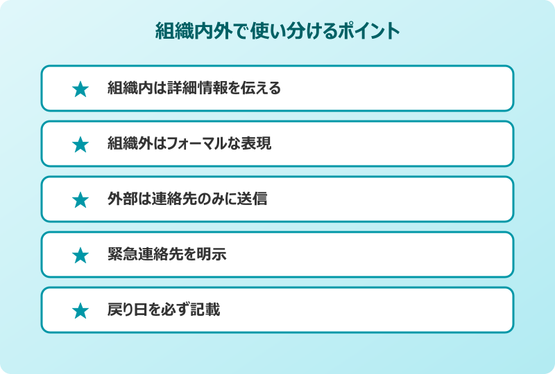 outlook 自動返信 設定 組織内外の使い分け