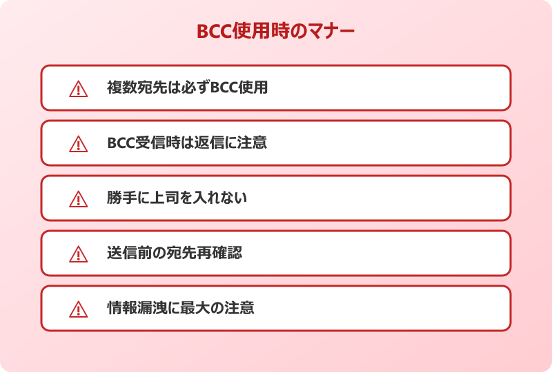 outlook bcc 表示 されない 使用マナー