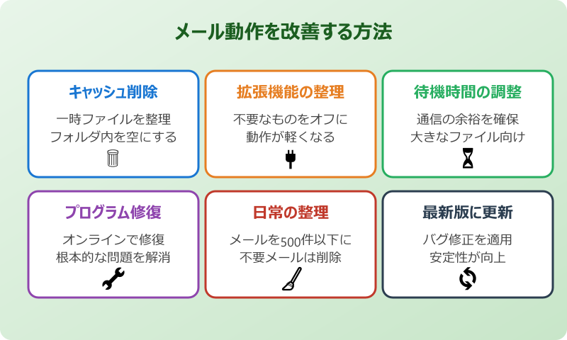outlook 送受信 遅い Outlookの送受信が遅いときの改善策