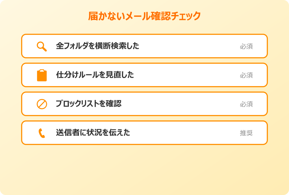 outlook 届かない チェックリスト