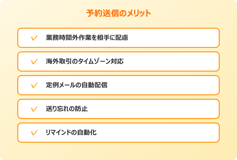 outlook 予約送信 やり方 メリット