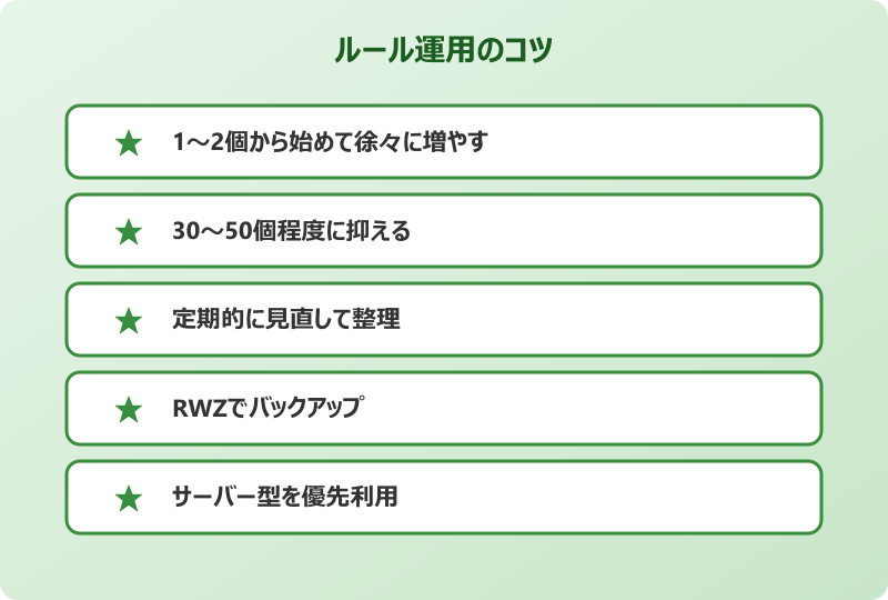 outlook 仕分けルール 運用のコツ