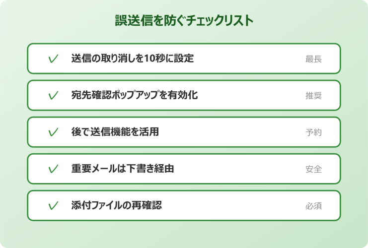 outlook 送信メール 取消と誤送信防止のチェックリスト