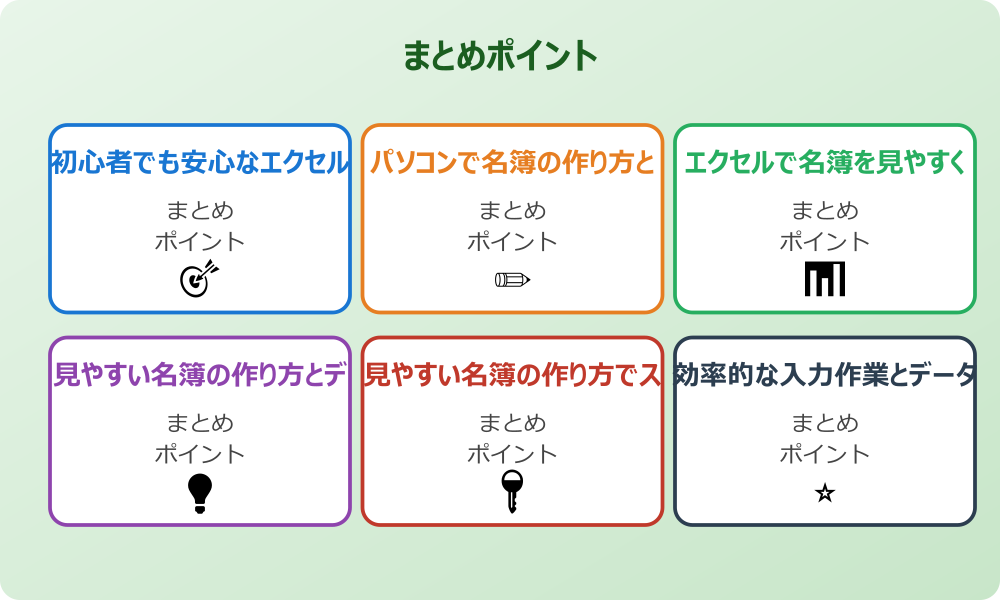 イベント参加者名簿のテンプレートの選び方