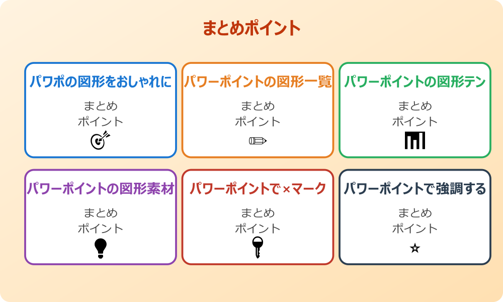 図形の透過で文字を強調する技術