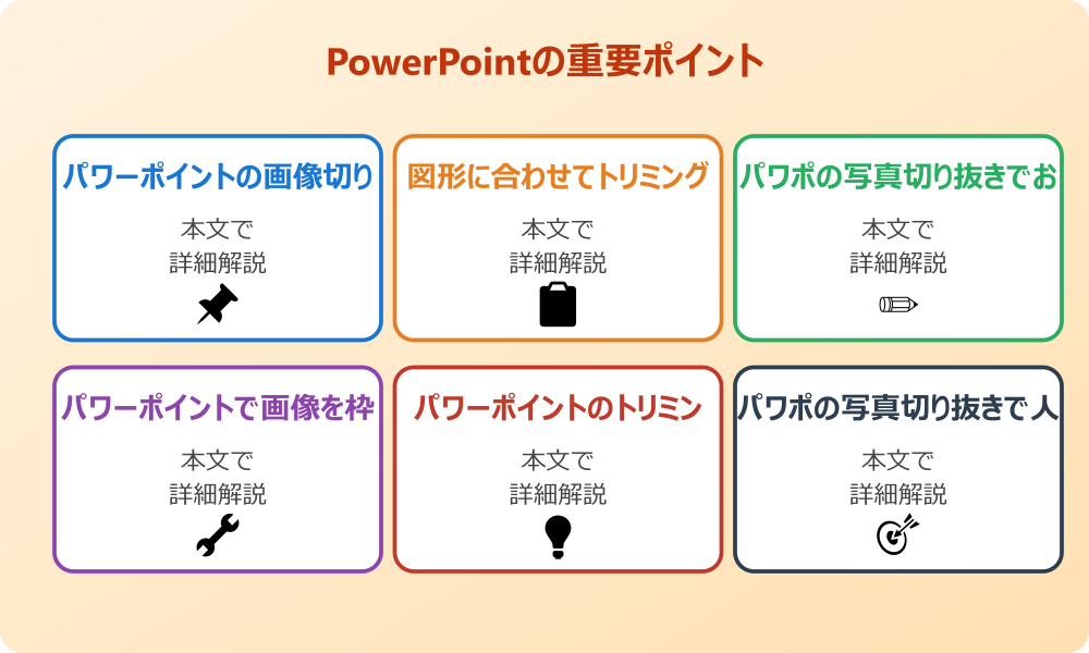 パワポの画像を図形で切り抜きする基本手順とは？