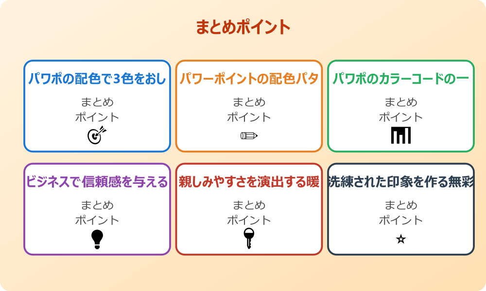 パワポの配色テンプレートを自作して保存