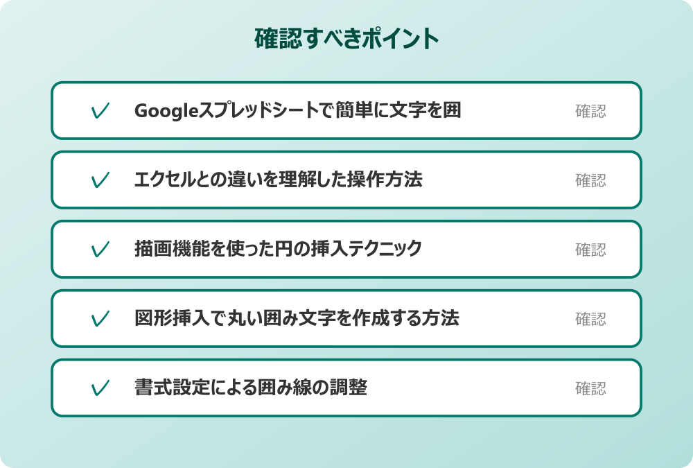 図形挿入で丸い囲み文字を作成する方法