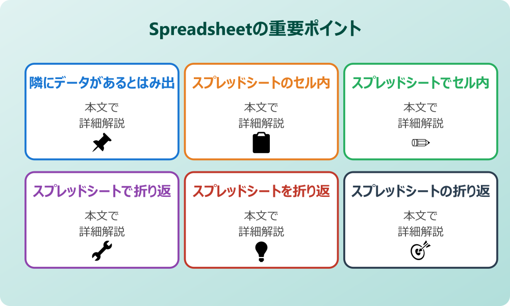スプレッドシートの文字が隠れる現象を改善する基本の表示設定
