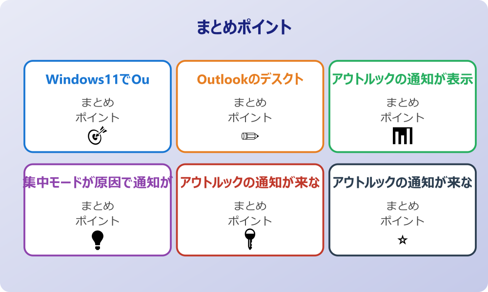 アウトルックの通知が来ないスマホ全体の注意点