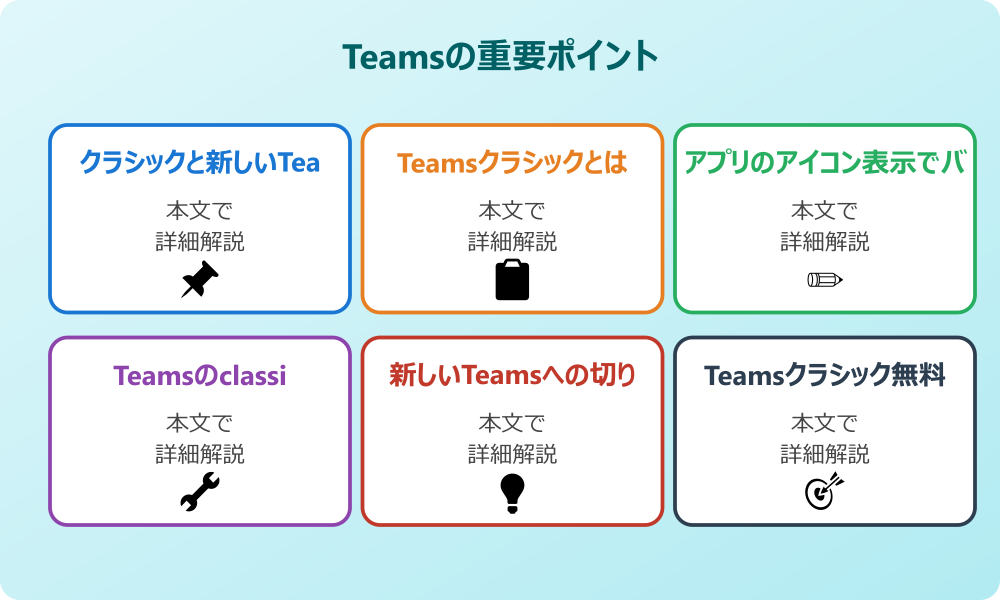 Teamsのクラシックの見分け方と新機能の特徴