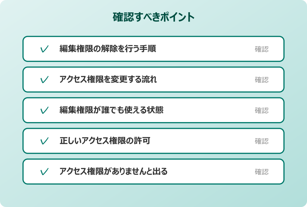 アクセス権限がありませんと出る