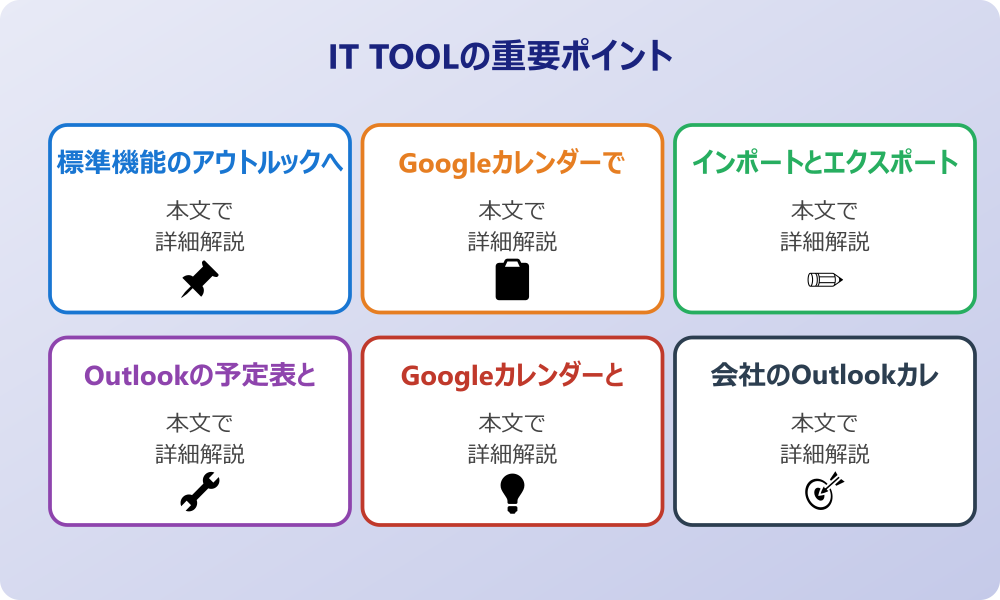 アウトルックとグーグルカレンダーを同期する手順とは？