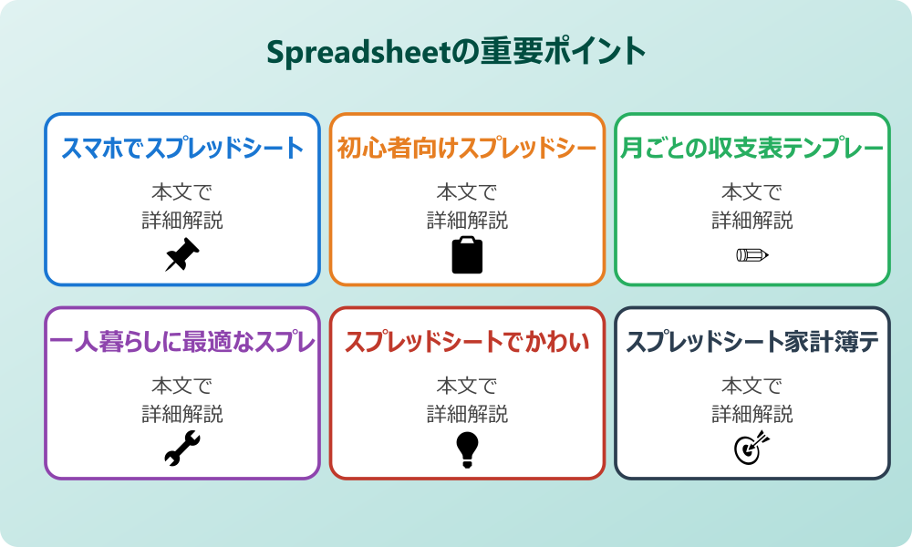 スプレッドシート家計簿テンプレートで無料かつシンプルな選び方とは