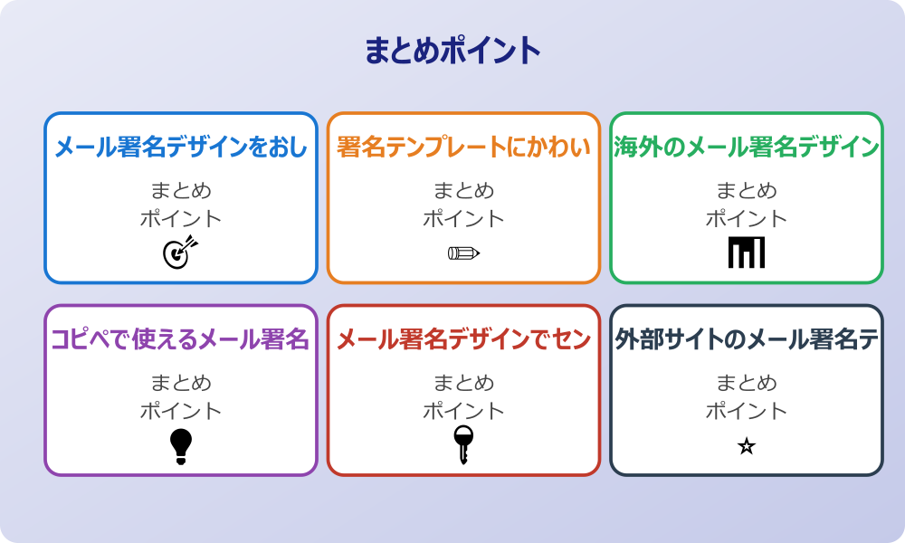 状況に応じてメール署名を使い分ける方法