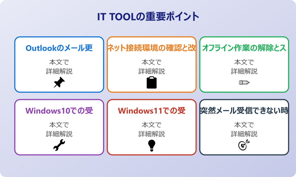 アウトルックが更新されない時の基本的な原因とは？