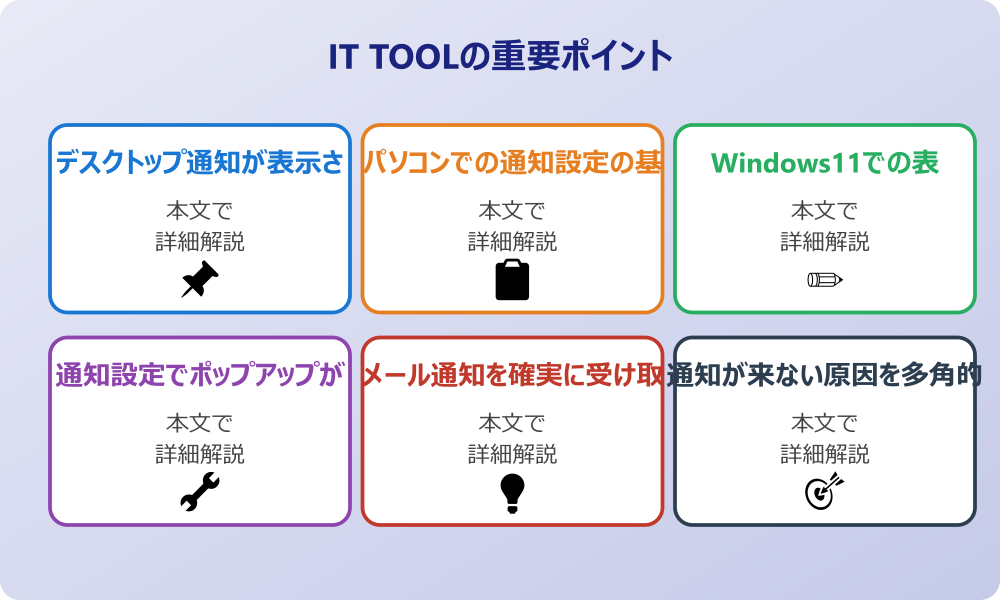 アウトルックの通知の設定でパソコン環境を整えるには