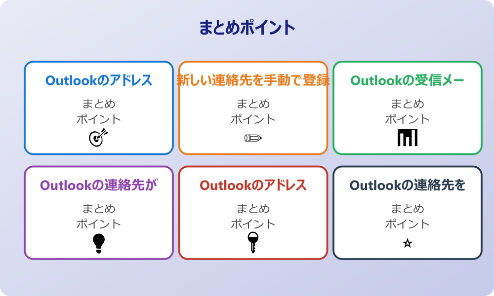 Outlookでメールアドレスを登録できない時
