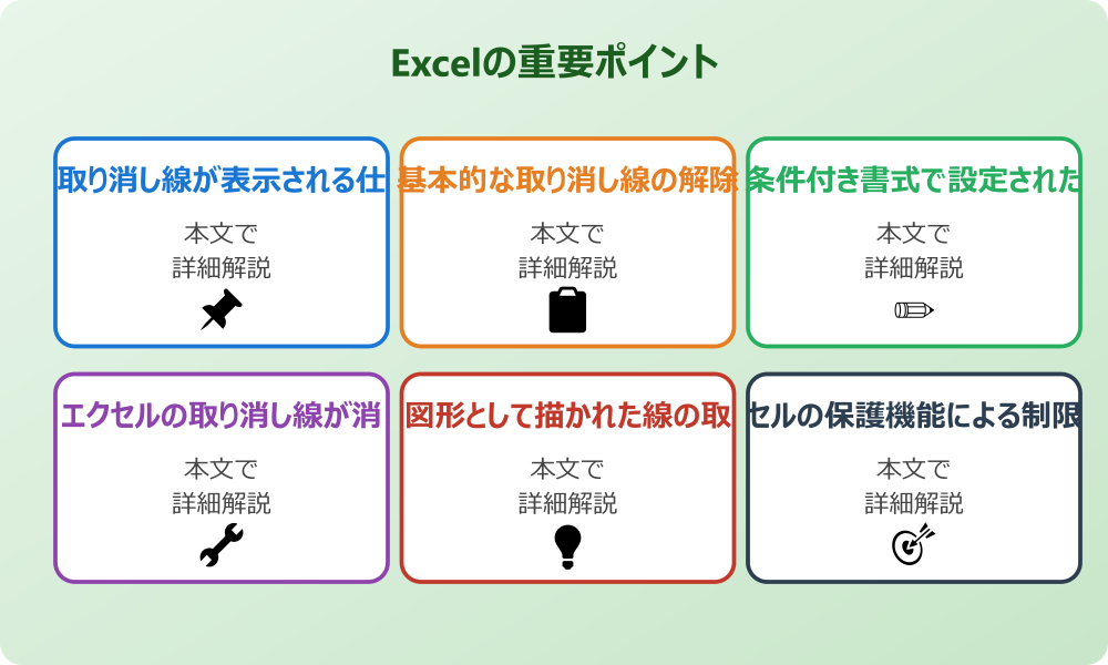 エクセルの取り消し線が消えないトラブルの原因と基本対処法