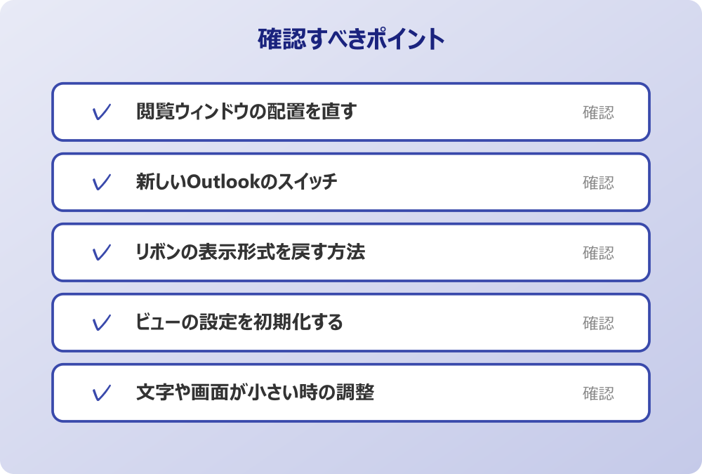 文字や画面が小さい時の調整