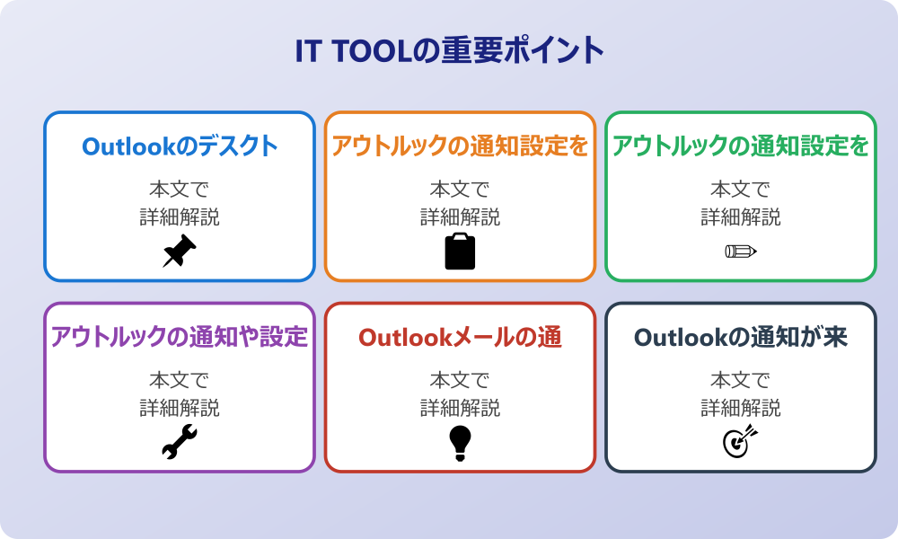 アウトルックの通知設定を正しく理解して活用しよう
