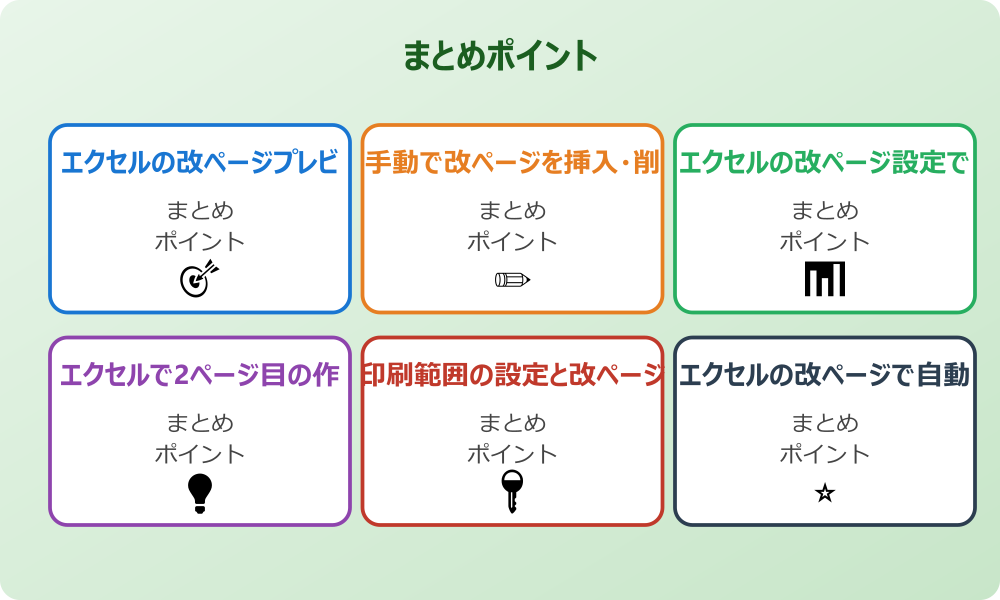 エクセルの改ページで点線がたくさん表示される原因