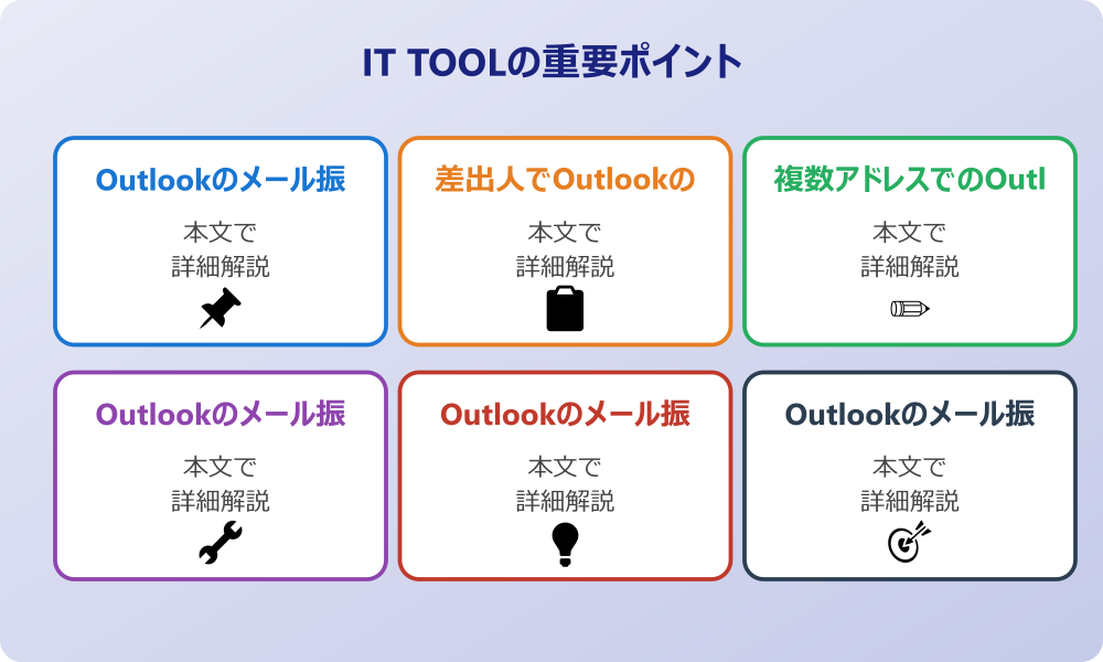 アウトルックの受信トレイ振り分け機能で効率化を目指す