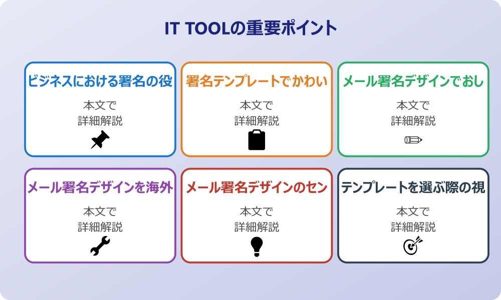 アウトルック署名のテンプレートでデザインを向上