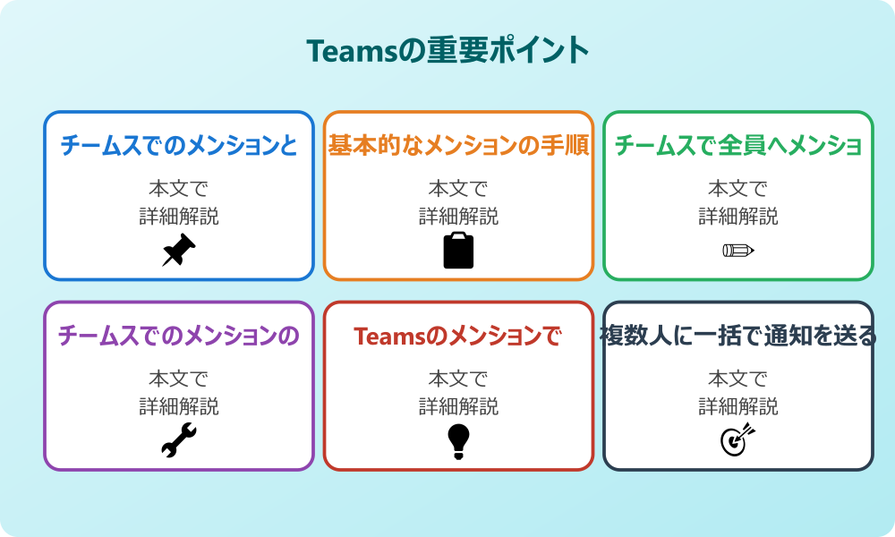 チームスでのメンションの仕方と基本操作を解説