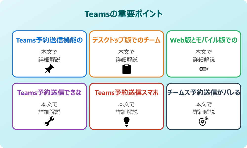 チームス予約送信の基本的な使い方と設定手順