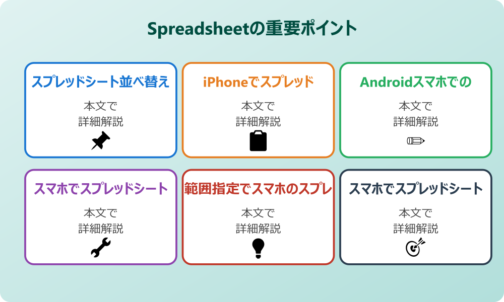 スマホでスプレッドシートの並べ替えを行う基本方法