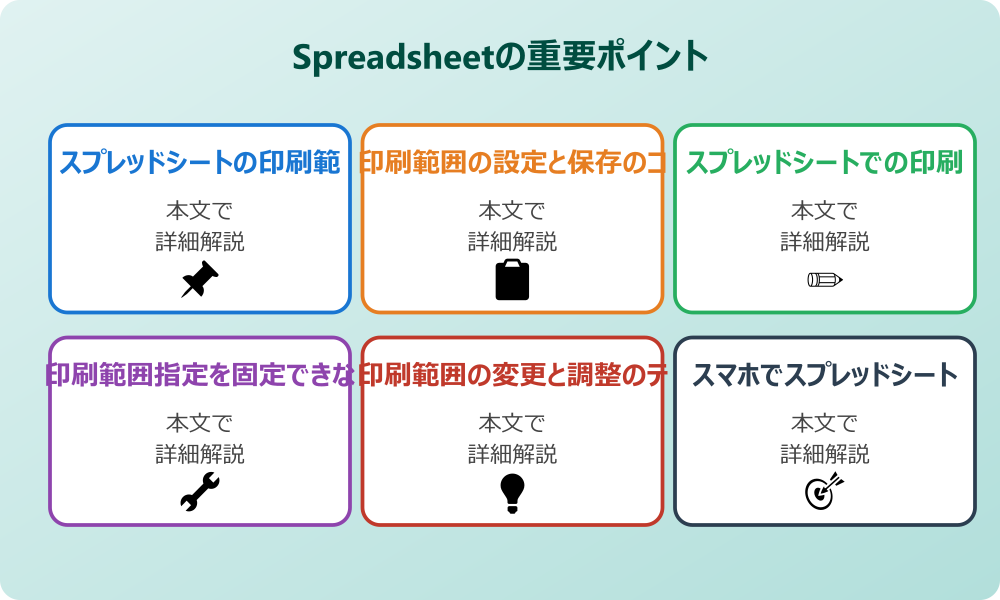 スプレッドシートで印刷範囲を指定し固定する基本操作