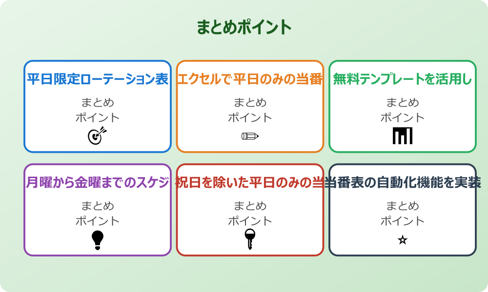 マクロを使った高度なローテーション管理