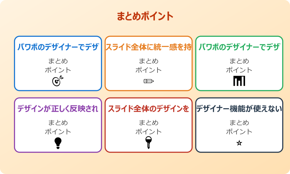 一括でデザインを適用できない時のトラブルシューティング