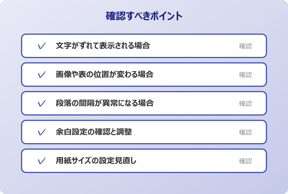 画像や表の位置が変わる場合
