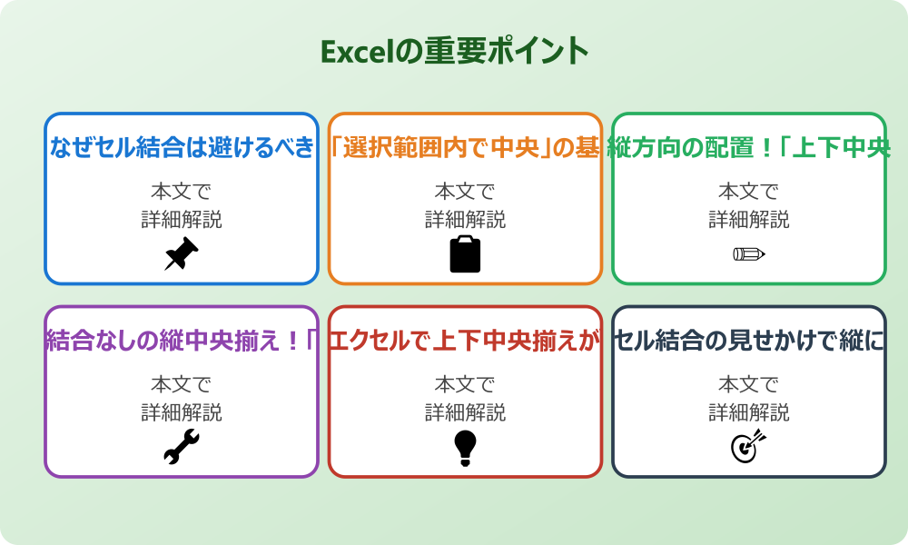 エクセルでセルを結合せずに縦中央にするための基本的な知識