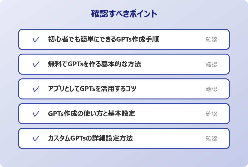 GPTs作成の使い方と基本設定