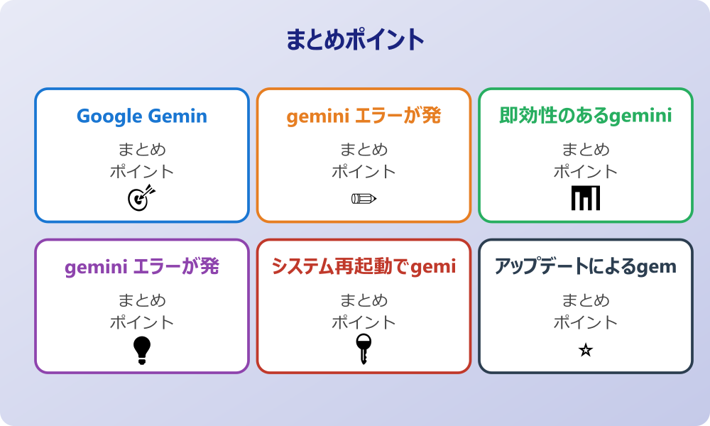 長期的なgemini エラーが発生しました 3の直し方と予防策
