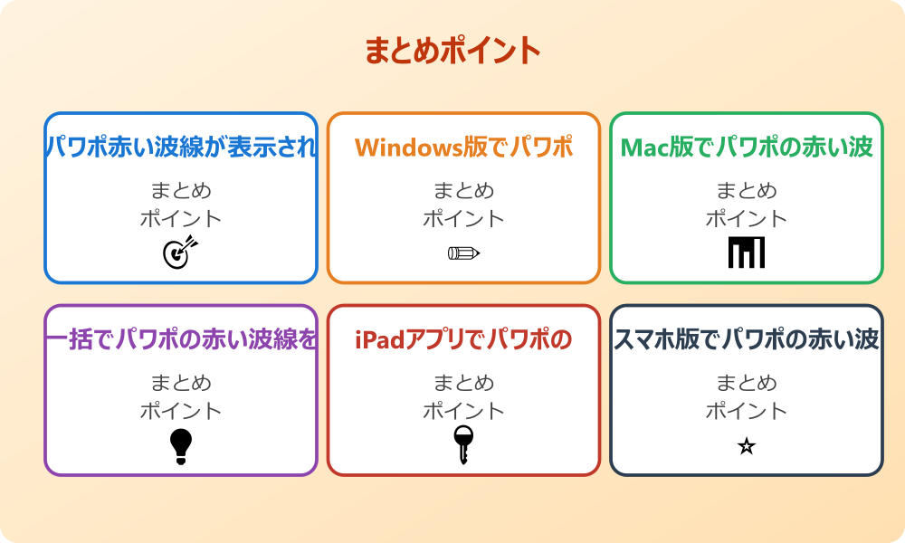 文字校正でパワポの赤い波線を消すカスタマイズ