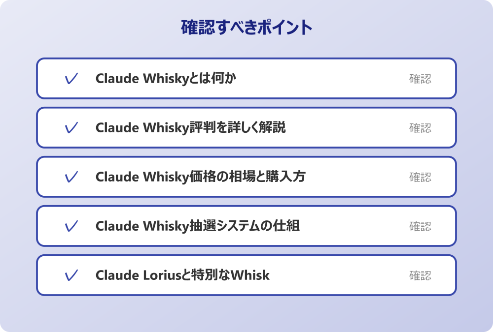 Claude Whisky抽選システムの仕組み