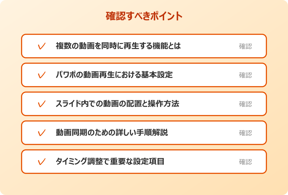 スライド内での動画の配置と操作方法