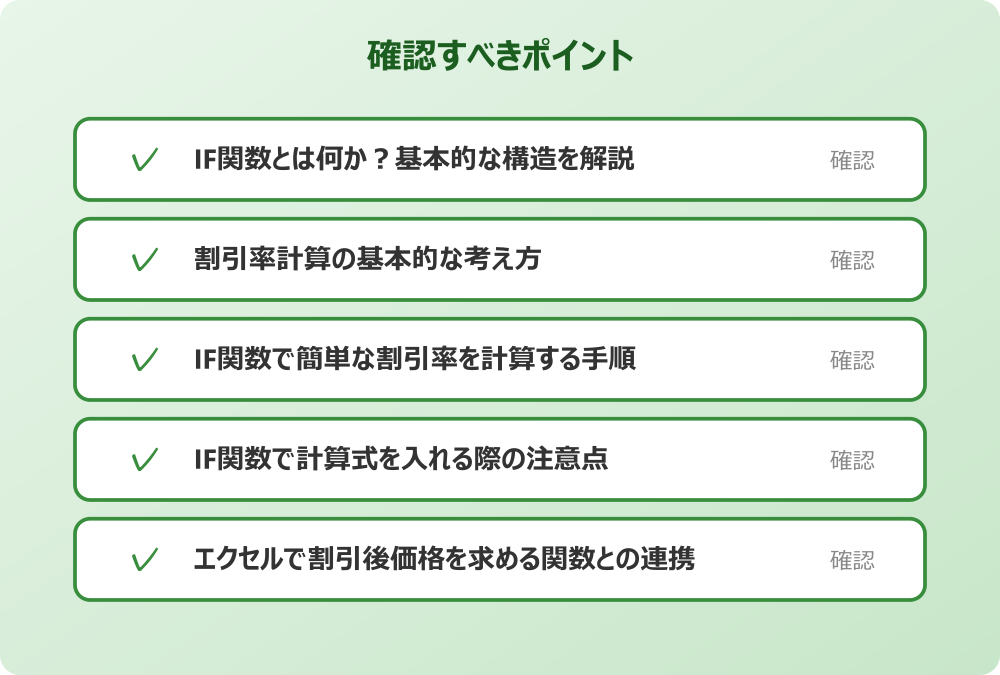 エクセルで割引後価格を求める関数との連携
