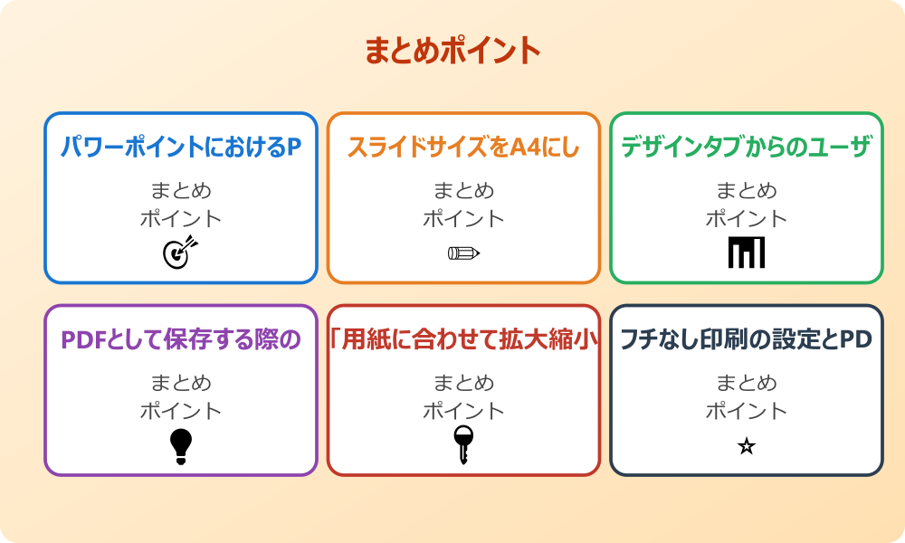 パワポのPDFで気になる上下の余白を消すには