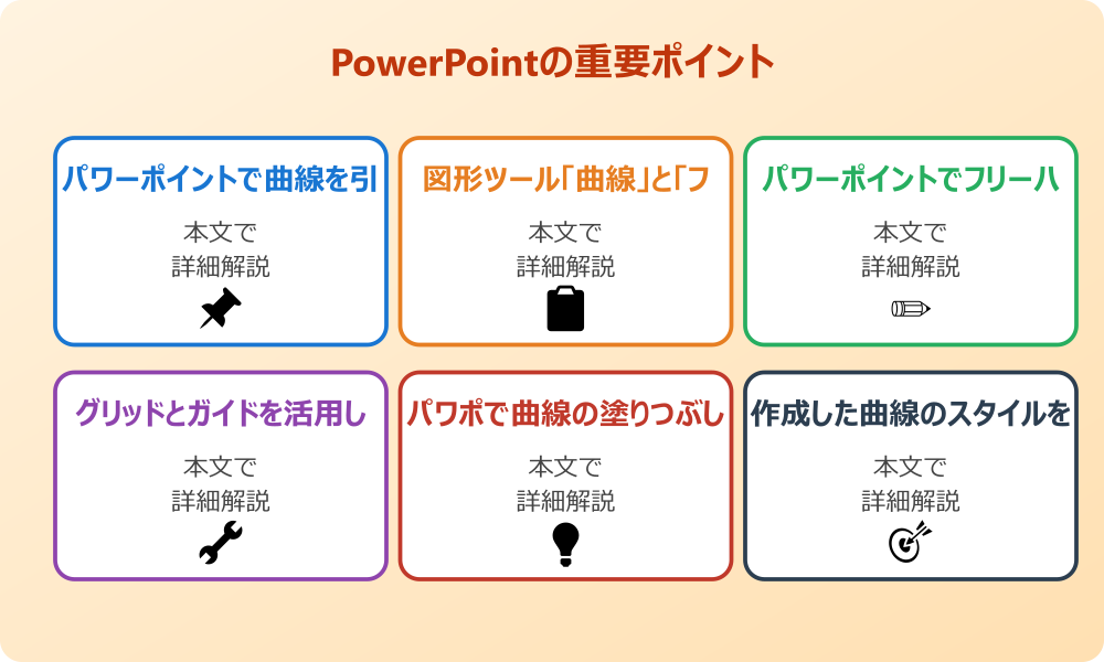 パワポで曲線きれいに描くための基本的な知識