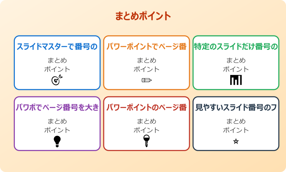 パワポのスライド番号が表示されない時の対処法