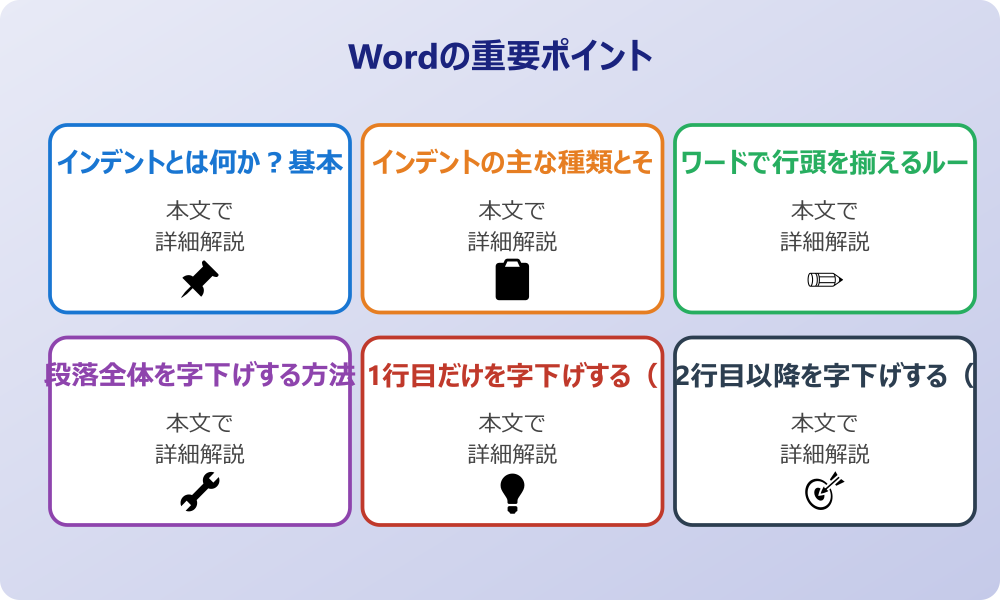 ワードで頭を揃えるには？途中からでも可能な基本操作