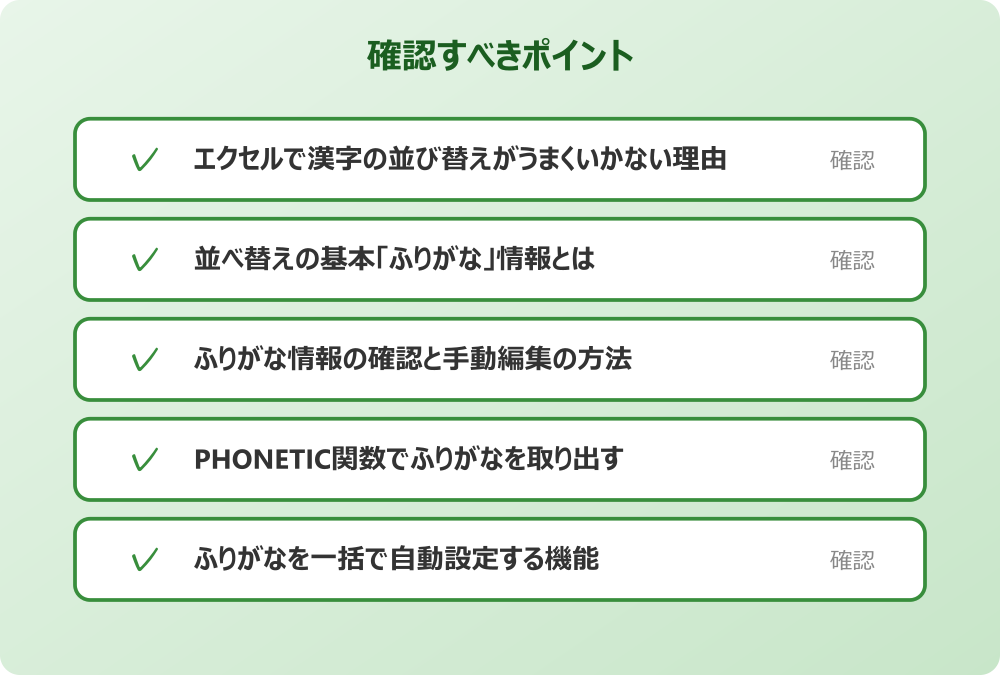 ふりがなを一括で自動設定する機能