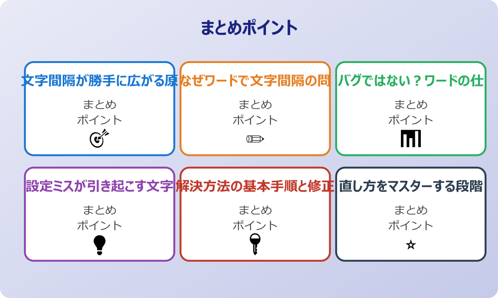 効果的な対処法で文字間隔を治す