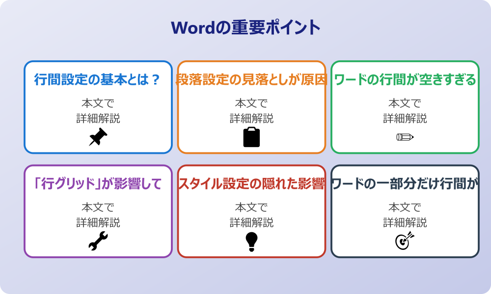 ワードで行間が詰められない主な原因を探る
