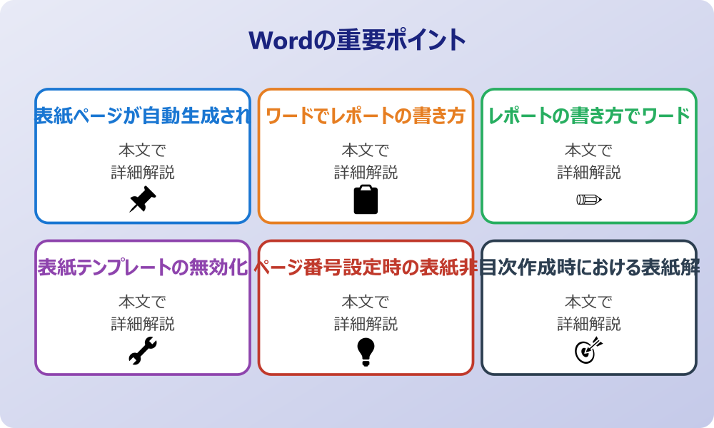 レポート作成でワードの表紙なしにする基本知識と設定方法
